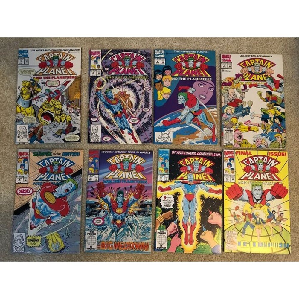 Captain Planet and the Planeteers#4#5#6#7#8#9#10#11#12 Marvel HTF VF-NM
